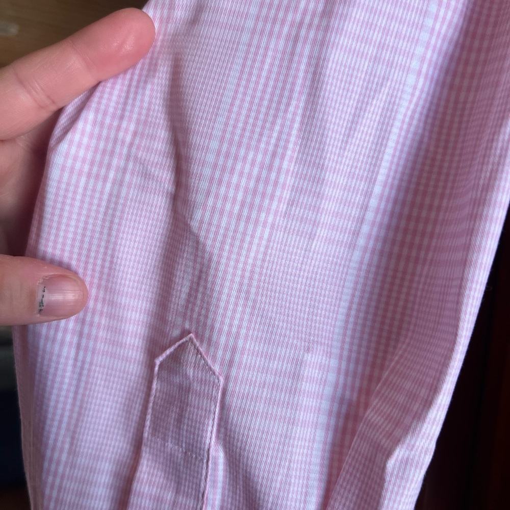 2XL Lauren Ralph Lauren Light Pink Checkered Button up Dress Shirt NWT - Picture 3 of 6
